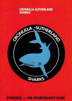1989 Scanlens #23 Crest - Sharks Front